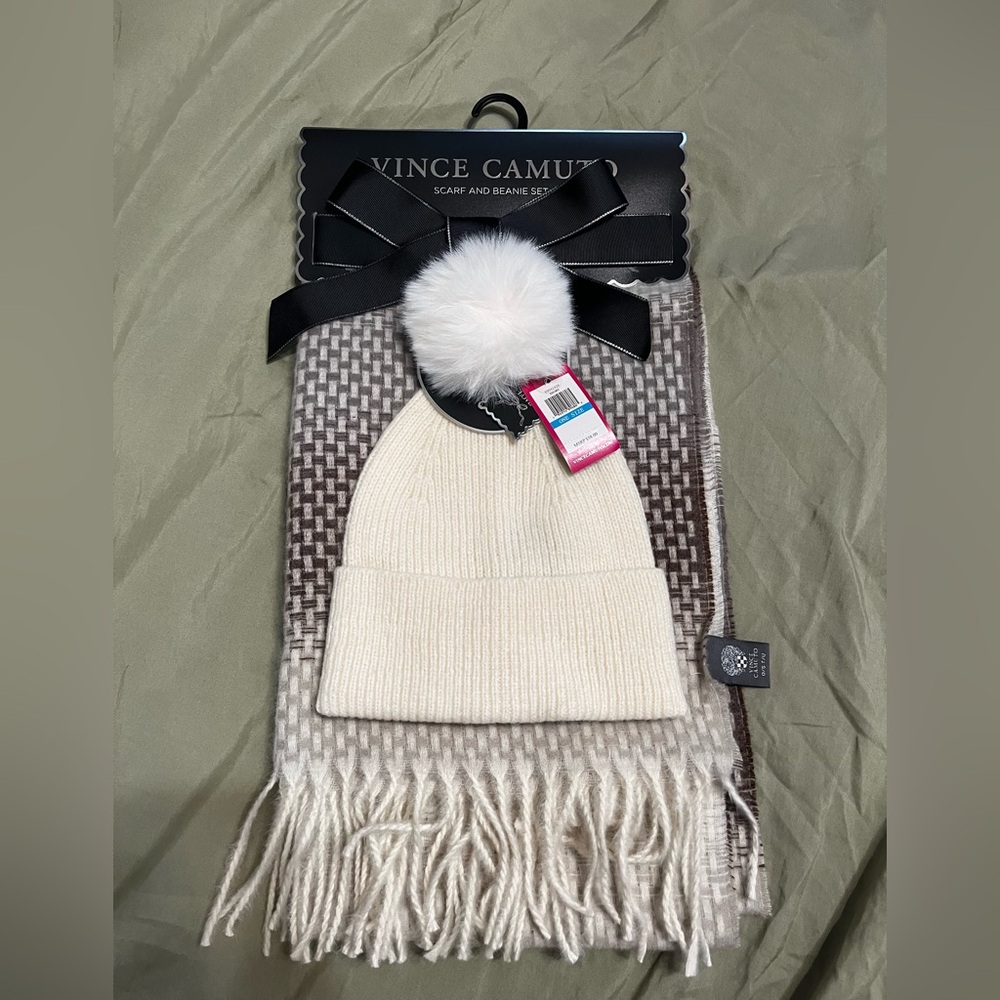 NWT Vince Camuto scarf and beanie set women